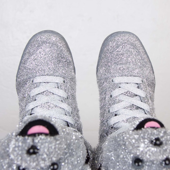 Adidas ObyO Jeremy Scott silver Bears sneakers 9.5 - Picture 8 of 8